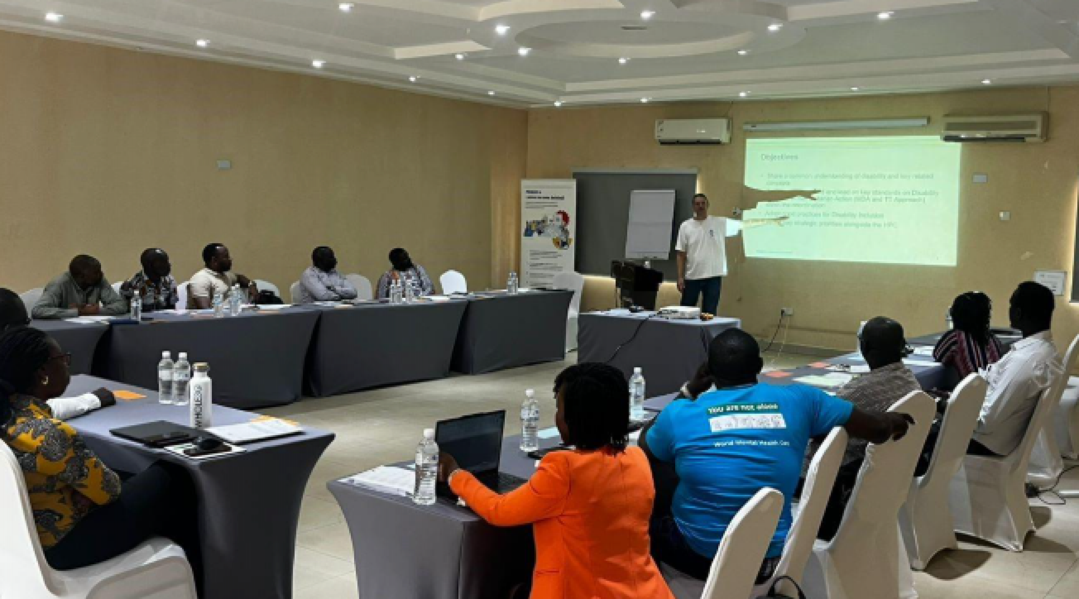 ICCG and OPD leaders during inclusive coordination training at Regency Hotel-Juba, South Sudan on 18th September 2025 © Janet / HI, South Sudan.