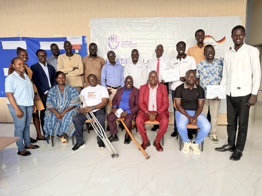 Participants pose for a group photo during the inclusive Food Security Training to FSL partners at the Glory Regency hotel, Juba, on 20th August 2026.