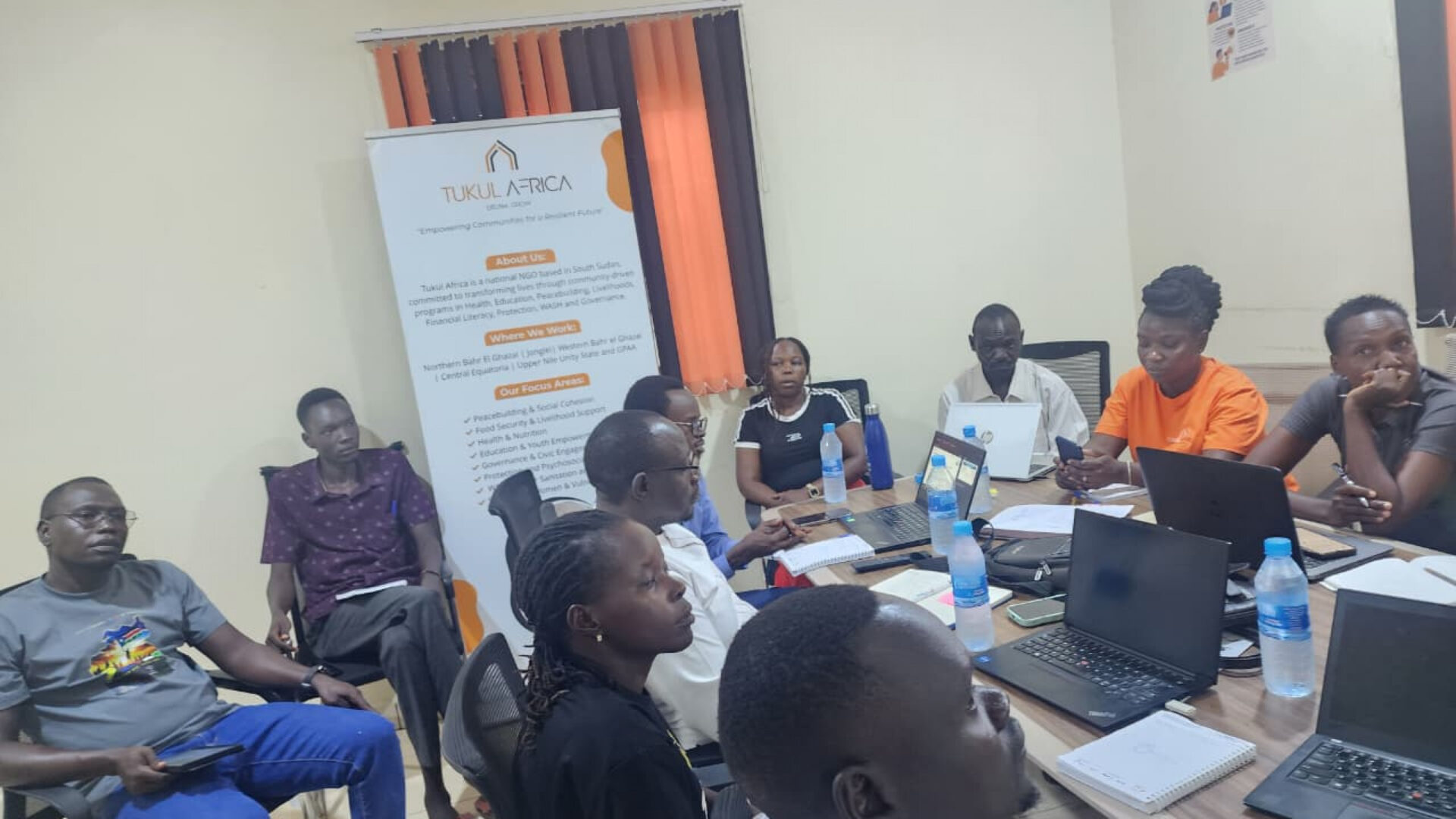 Phase 4 LNOB South Sudan team providing in-house technical support on inclusive humanitarian action to Tukul Africa staff on 31st July 2026