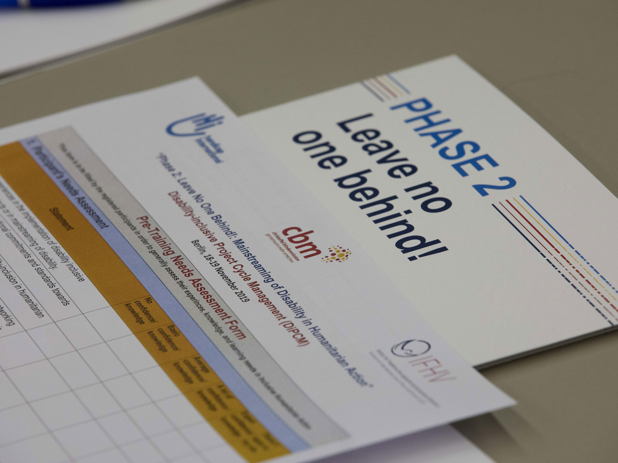 Vor-Bedarfsanalyse und Auswertungsbogen des Trainings