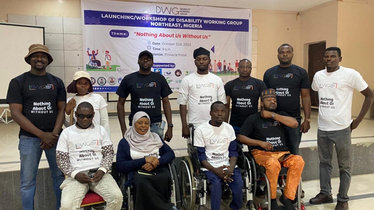 Group photo of members of DWG from Borno, Yobe & Adamawa states.