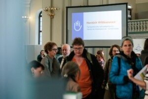 Ankunft am Veranstaltungsort.